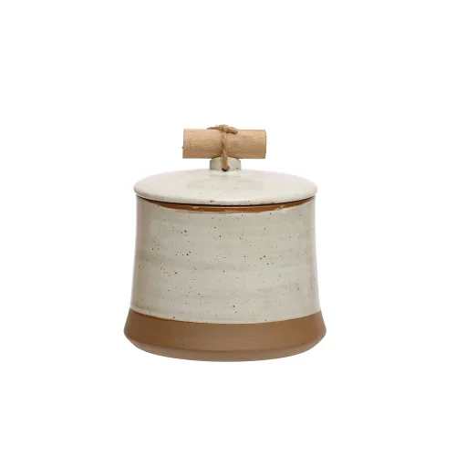 Warm Design	 - Jar With Wooden Handle