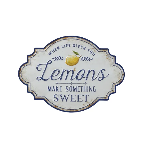 Warm Design	 - If Life Gives You Lemons, Do Something Sweet Metal Wall Decoration