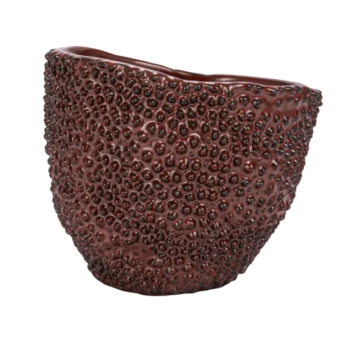 Warm Design - Embossed Dotted Ceramic Flower Pot