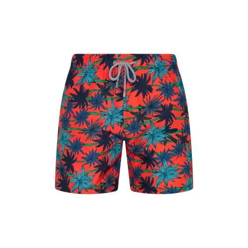 Shikoo Swimwear - Palm Pattern Lace-up Shorts Swimsuit