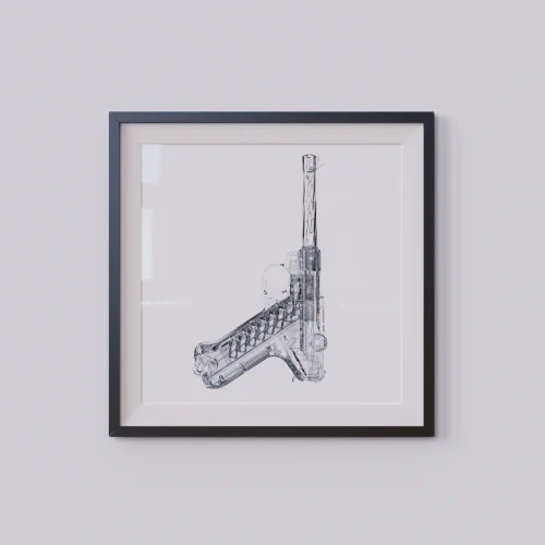 Urania Design - Glass Gun Poster