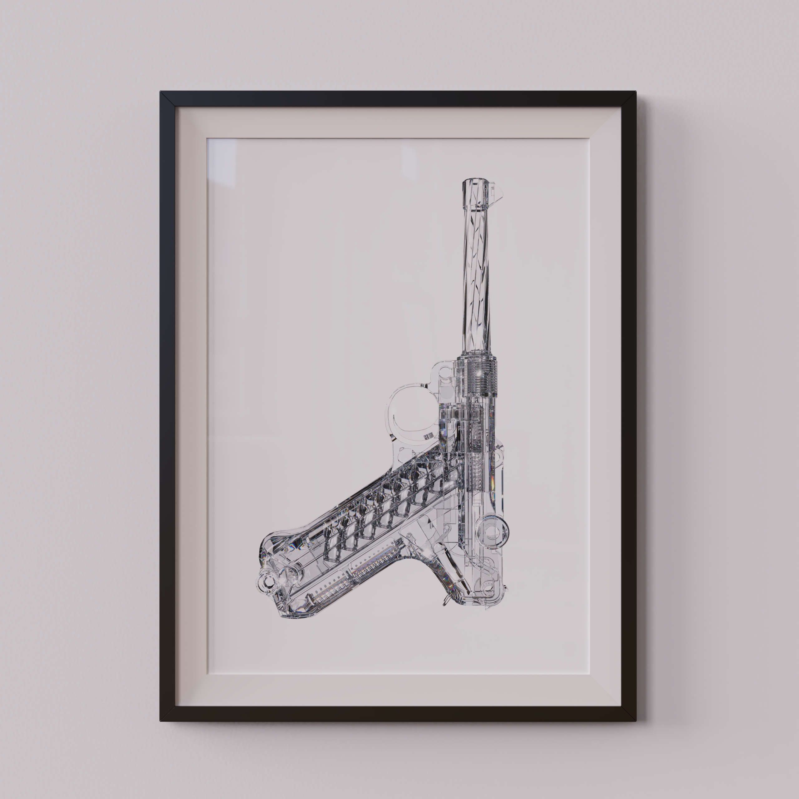 Glass Gun Poster