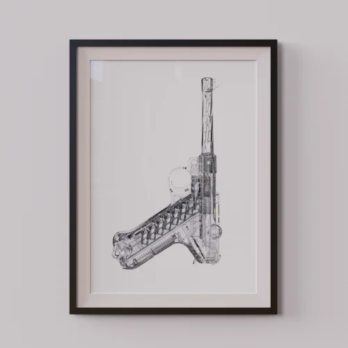 Urania Design - Glass Gun Poster