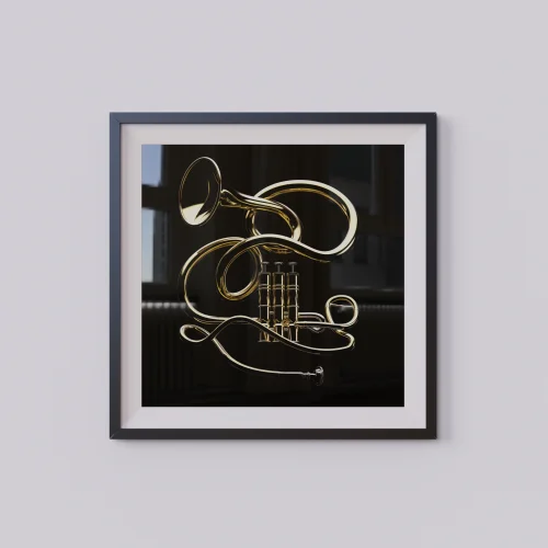 Urania Design - Jazz Festival-trumpet Poster