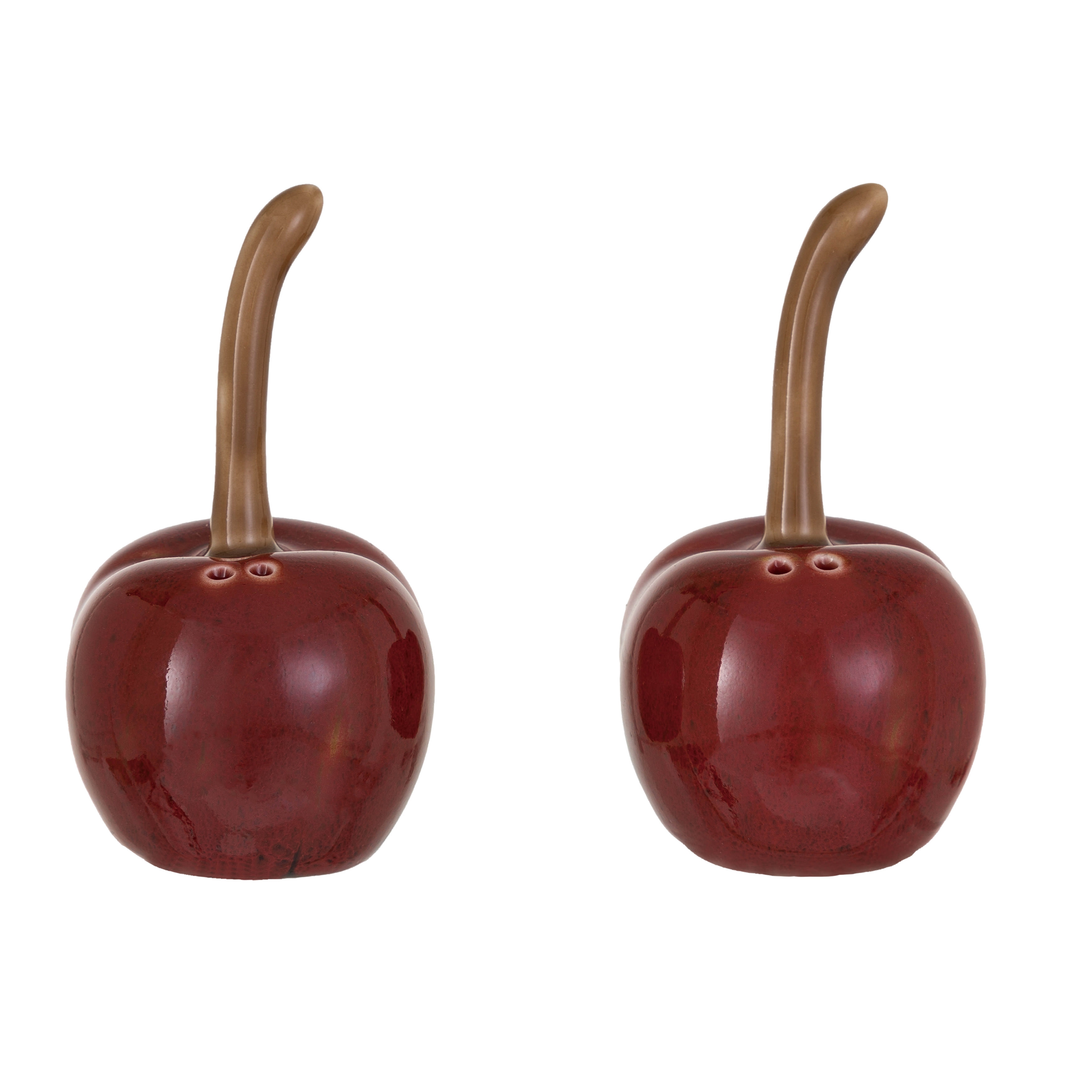 Cherry Shaped Salt And Pepper Shakers Set