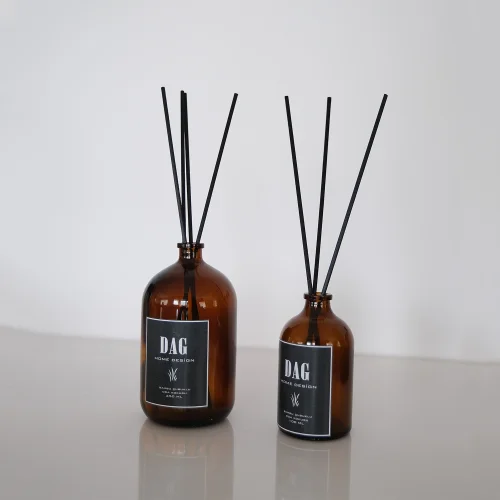 Dag Home Store - Glass Home Fragrance With Bamboo Stick - 250 Ml + 100 Ml - Paradise