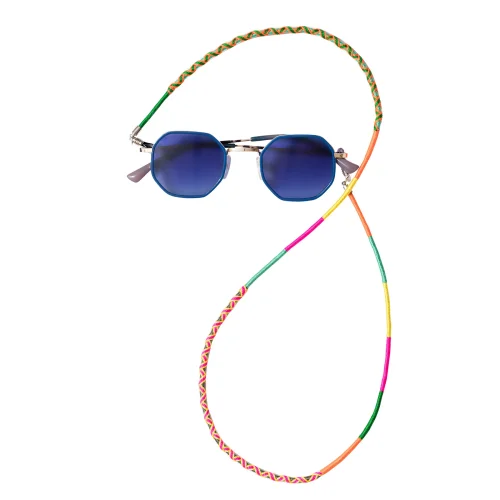 Hippi - Kite Colored 70 Cm Handmade Braided Specially Designed Unisex Glasses Lanyard