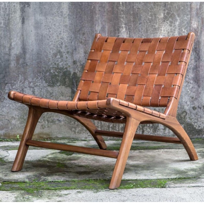 Napoleon Wooden Knit Armchair