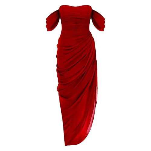 Nazan Çakır - Silk Draped Strapless Evening Dress