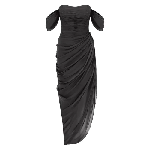 Nazan Çakır - Silk Draped Strapless Evening Dress