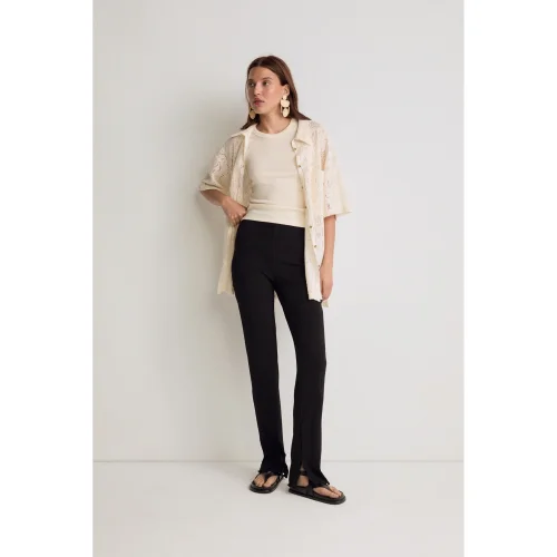 PILEA - Pleated Knitted Trousers