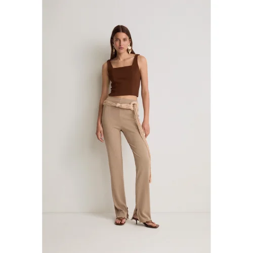 PILEA - Pleated Knitted Trousers