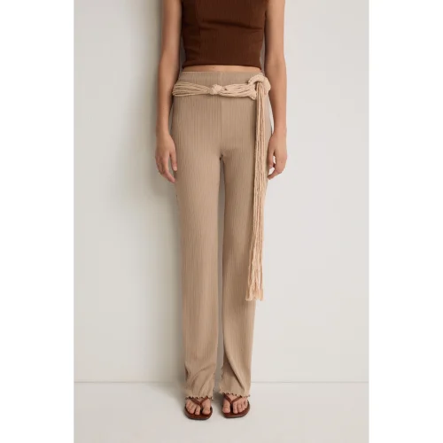 PILEA - Pleated Knitted Trousers