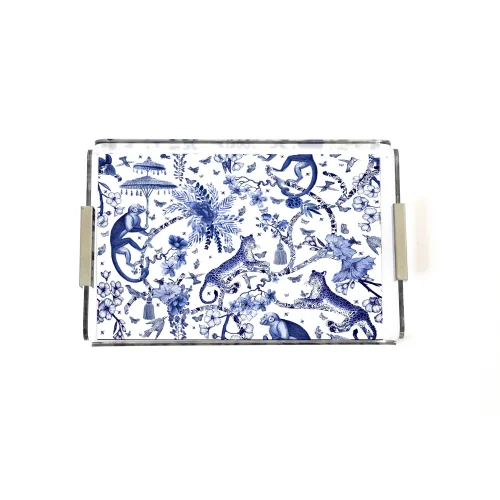 Rooms Design Studio - Bleu Blanc Collection Tray