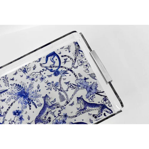 Rooms Design Studio - Bleu Blanc Collection Tray