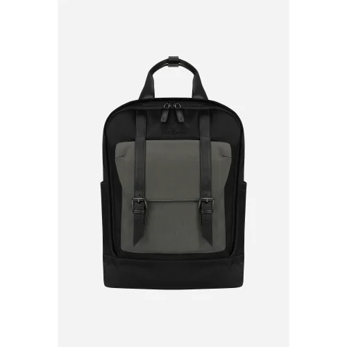Nordbron - Solna Leather Backpack With Belt Shoulder And Hand Strap Backpack With Laptop Compartment
