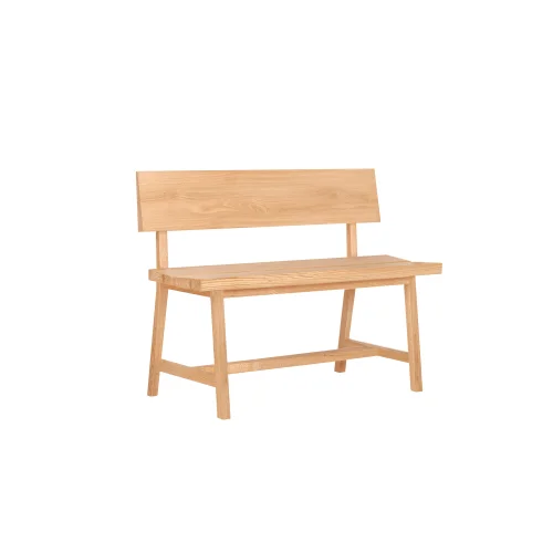 ANANAS - Pi Oak Backrest Bench / 120 Cm