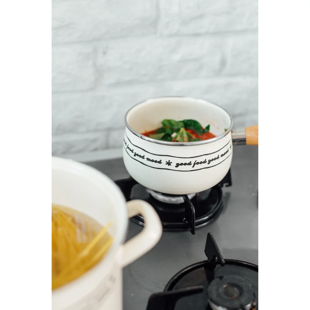 Emaylab - Enamelware Souce And Cook Pan 14cm