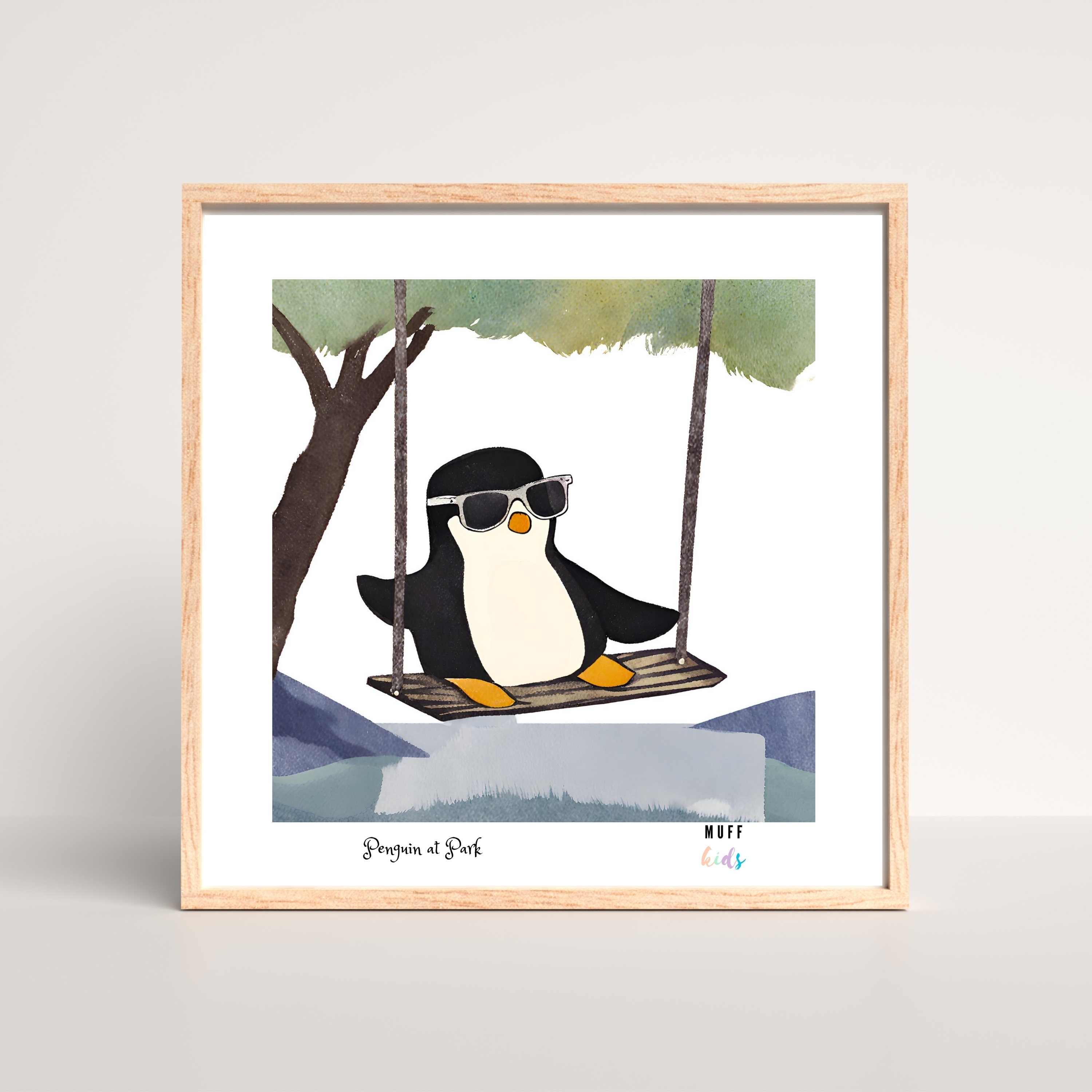 Free Friends Happy Penguin Art Print Poster