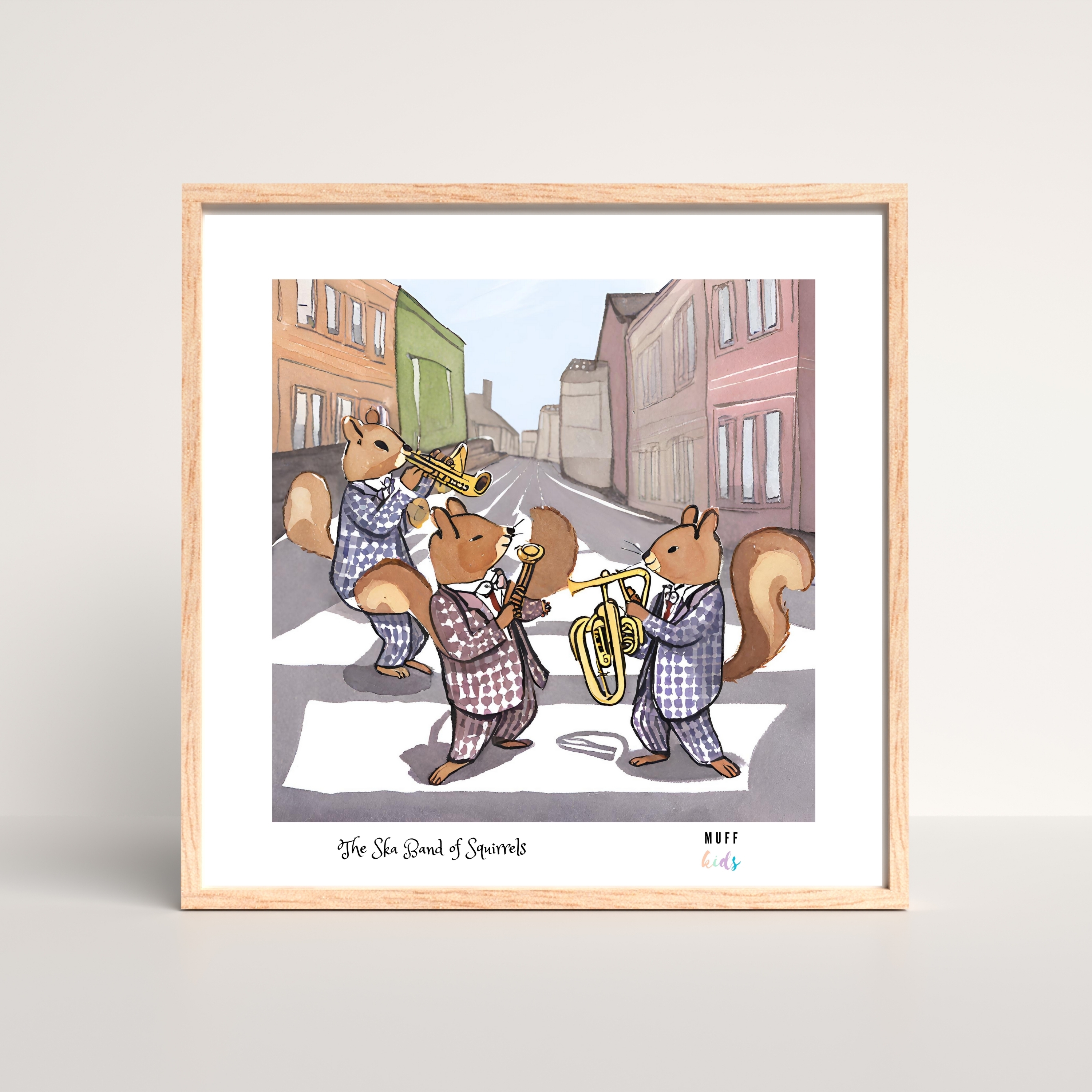 The Ska Band Of Squirrels Art Print Poster