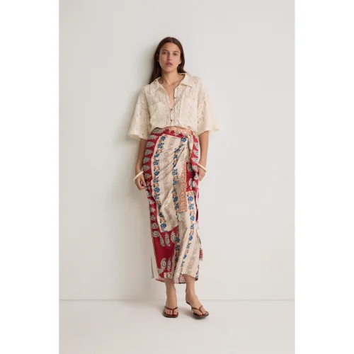 PILEA - Paisley Wrap Skirt