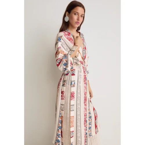 PILEA - Patterned Slit Kimono