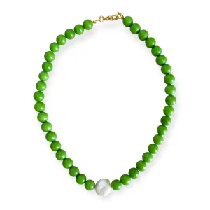 Plum Natural Stone Necklace
