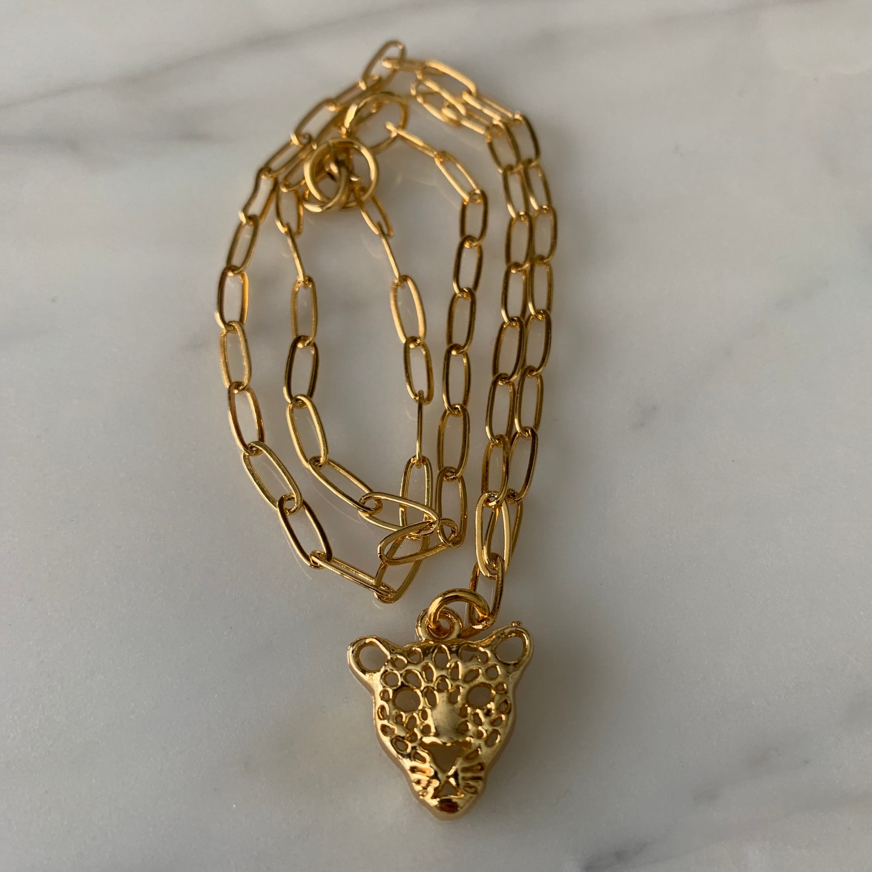 Leopard Gold Necklace