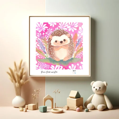 Muff Kids - Peace, Paws And Love Art Print Poster For Kids