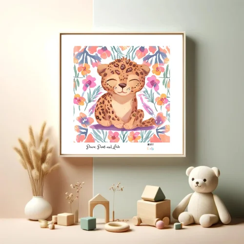 Muff Kids - Peace, Paws And Love Art Print Poster For Kids