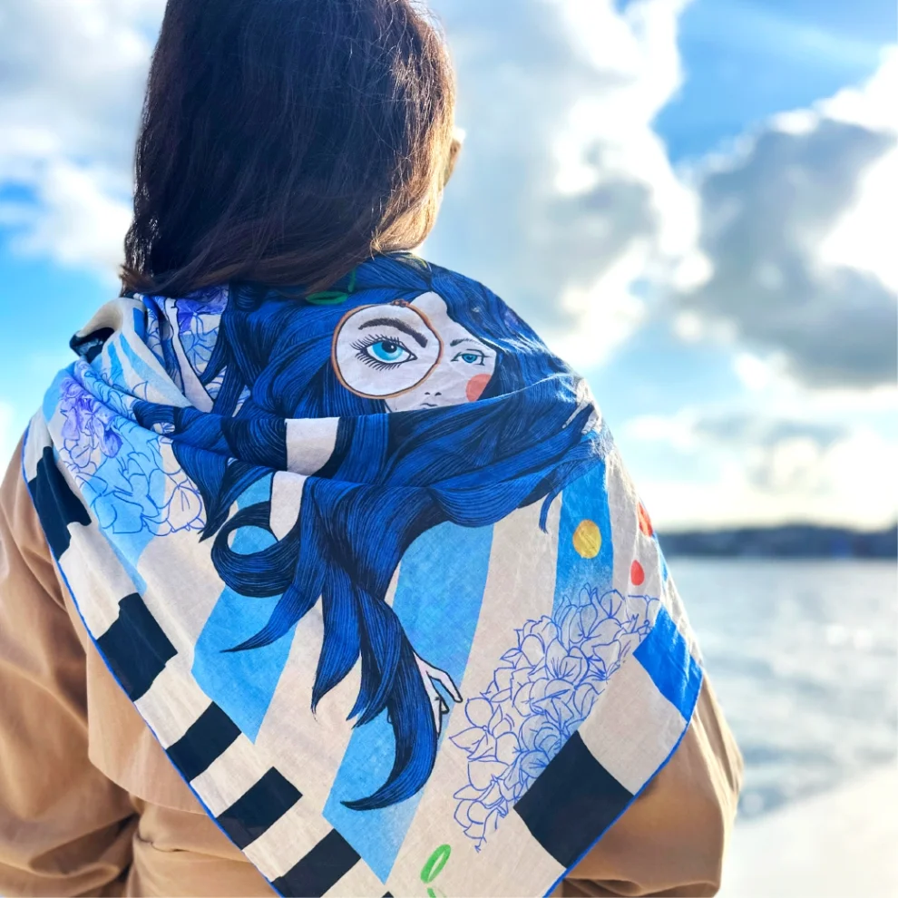 Ro&Glo - Songs Of Siren Scarf Beachwear