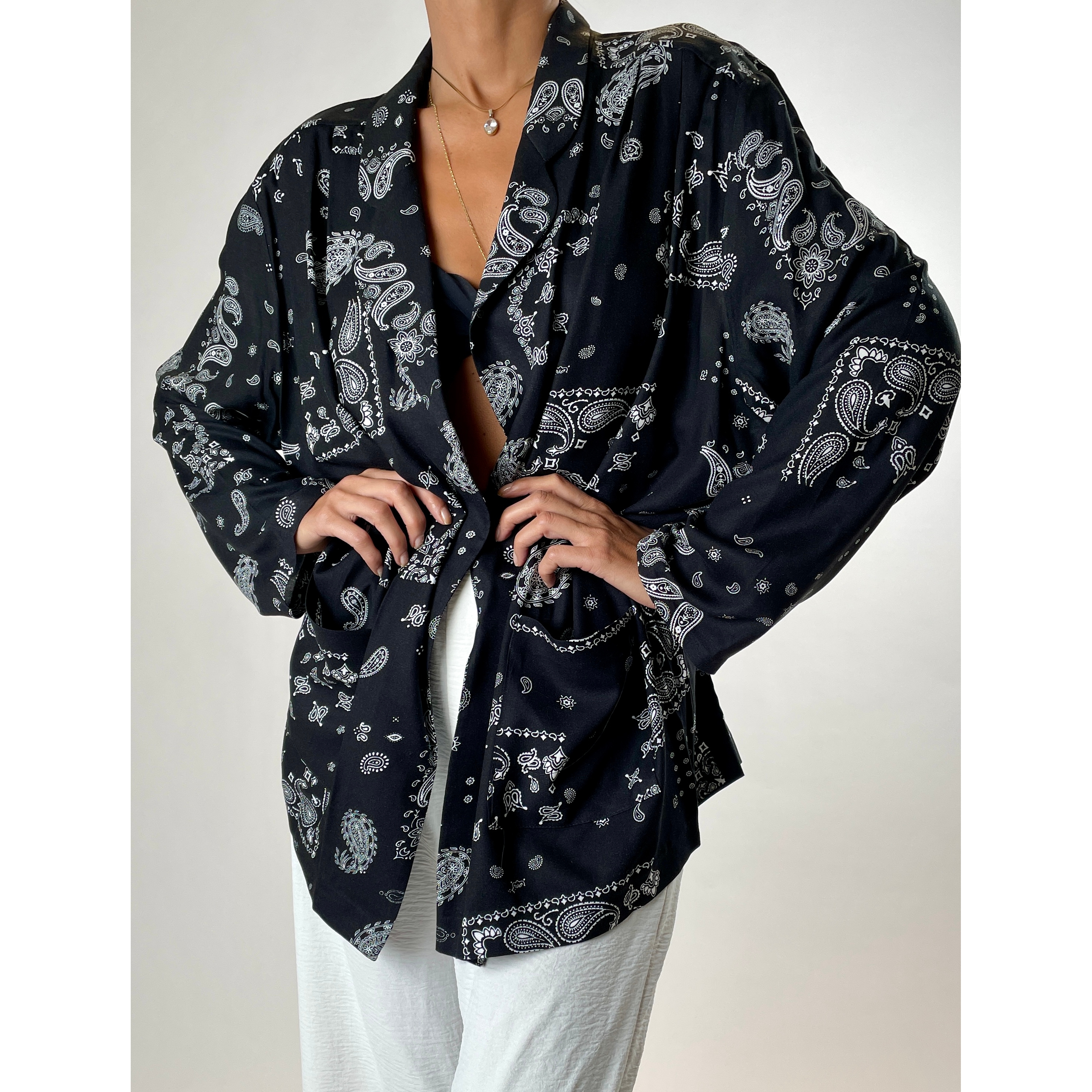 Nightrose Viscose Oversize Jacket