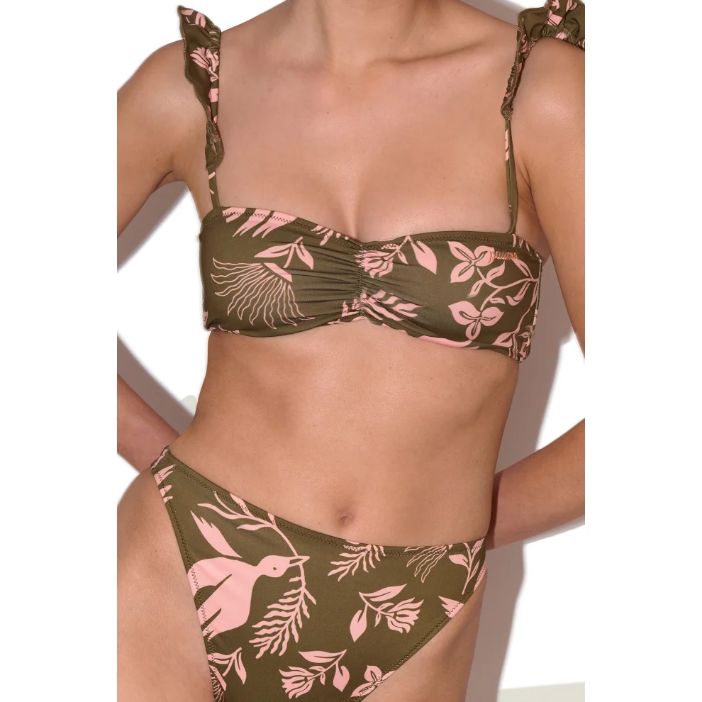 Paume - Rou Bikini Bottom In Floral Earth