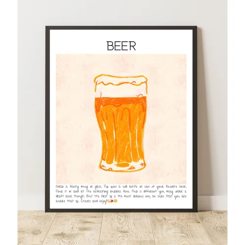 Muff Atelier - Home Wall Decor Beer Art Print Poster No:1