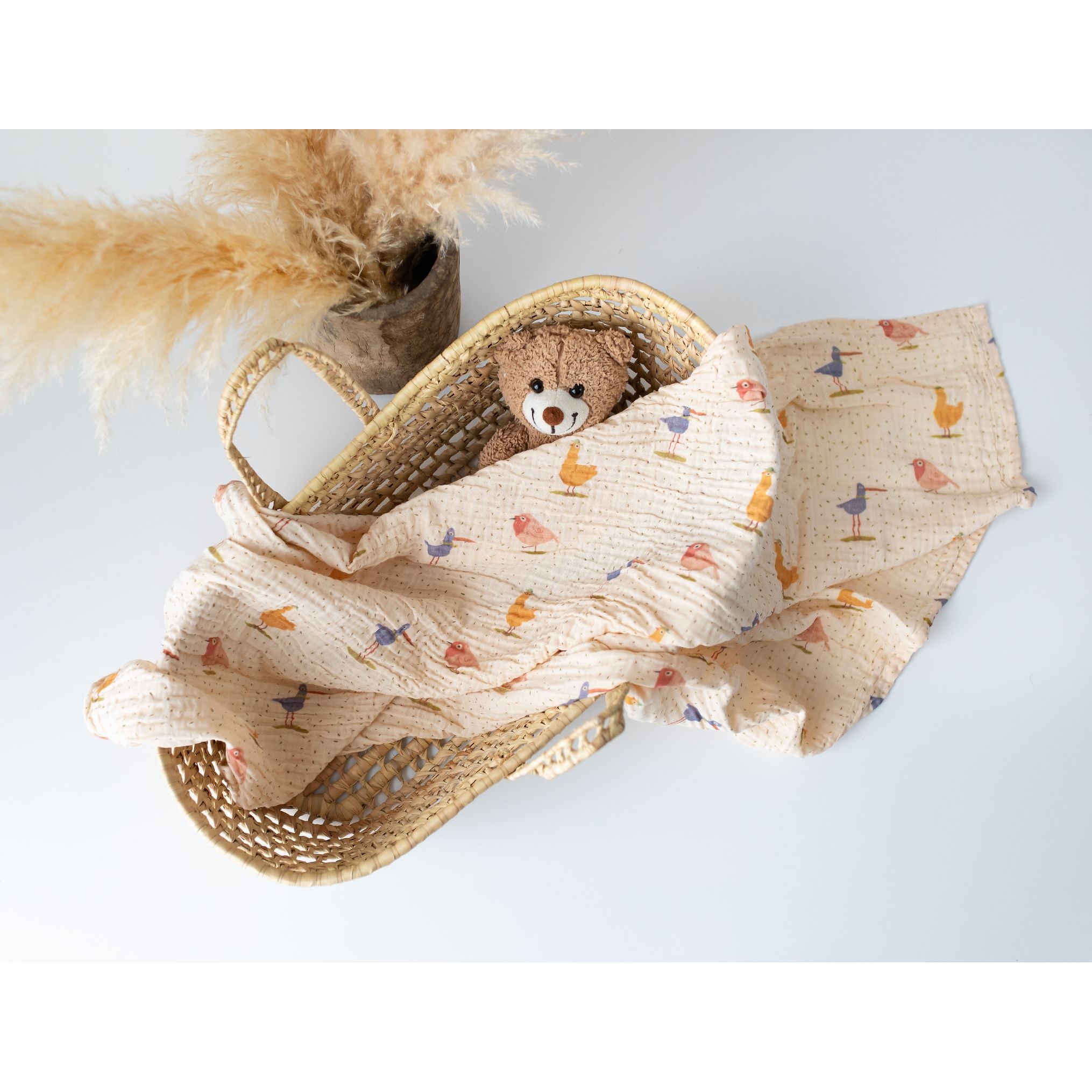 Birdie Muslin Blanket