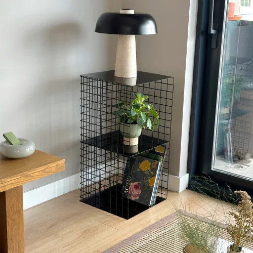 Grid Design - Mesh Bookshelf/ Coffee Table