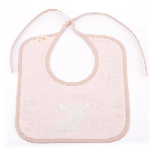 Magnolia Textile - Gazelle Embroidered Muslin Baby Bib