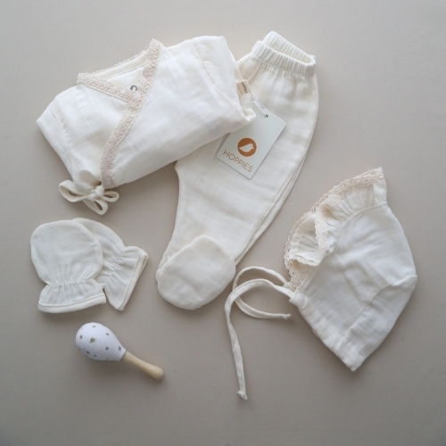 Muslin Cotton Newborn Set 4 Piece