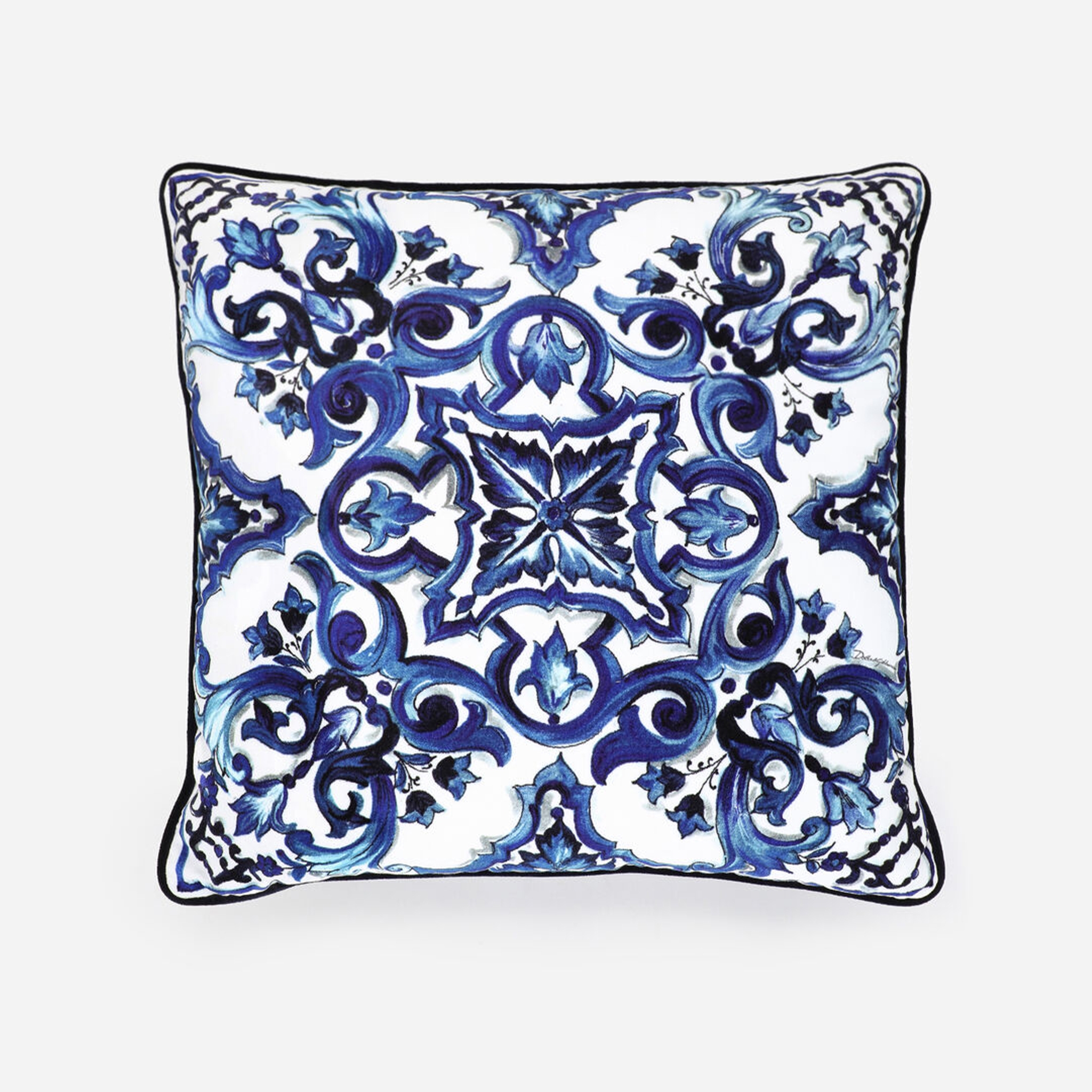 Blu Mediterranio Velvet Pillow