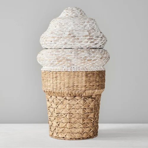 Zoa Collection - Ice Cream Rattan Toy Basket