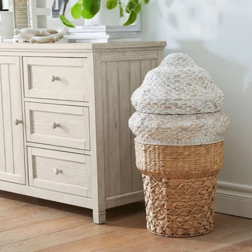 Zoa Collection - Ice Cream Rattan Toy Basket