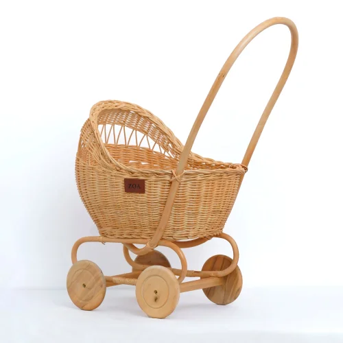 Zoa Collection - Rattan Doll Stroller