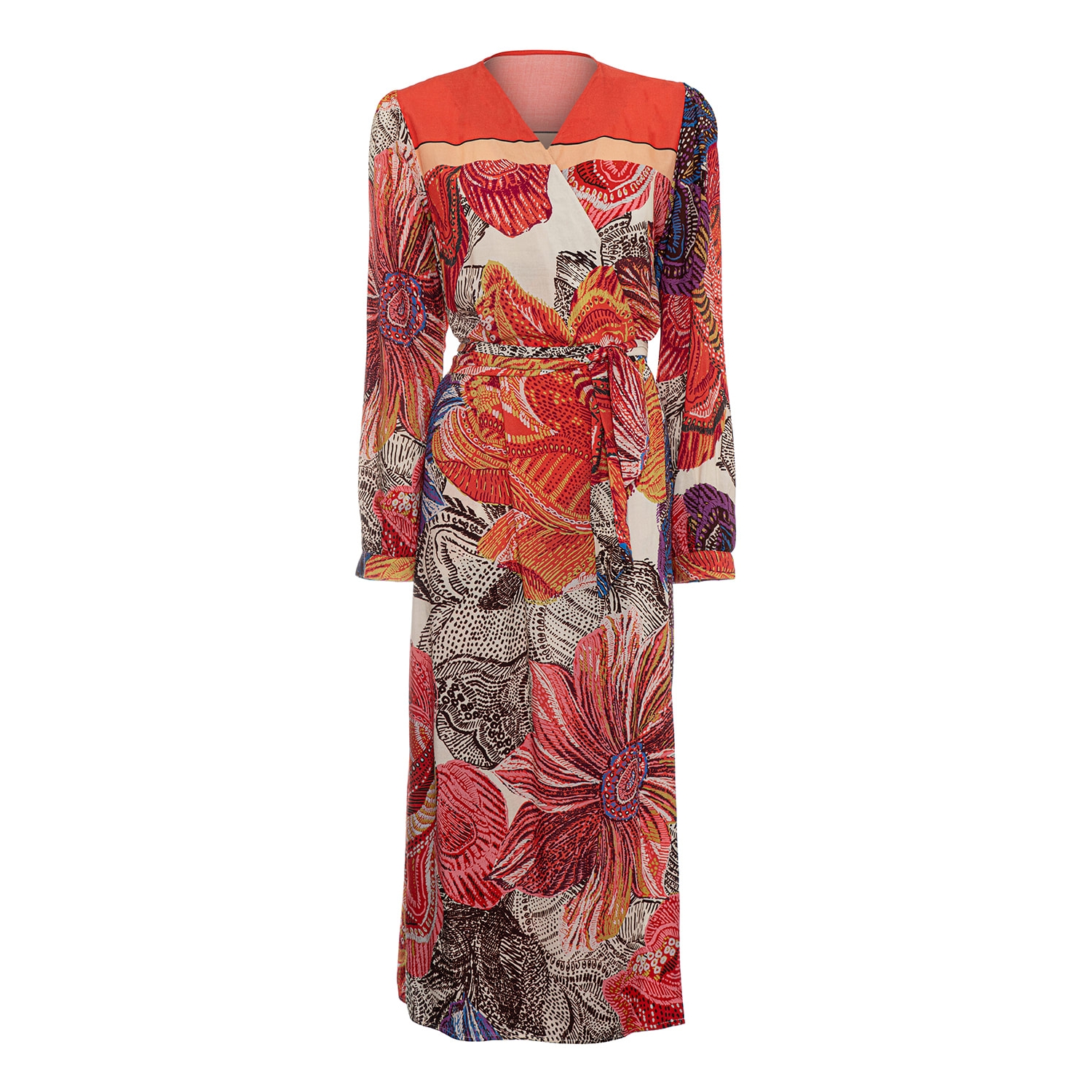 Blooming Garden Wrap Dress