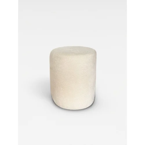 Fagus Wood - Teddy Fabric Cylinder Decorative Pouf