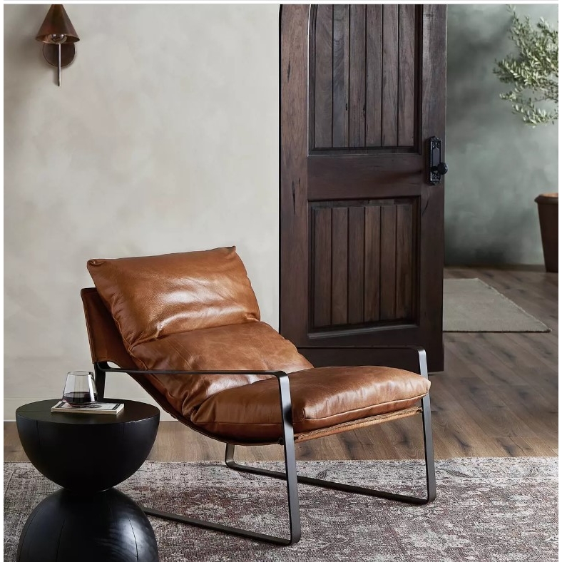 Napoleon Real Leather Lama Armchair