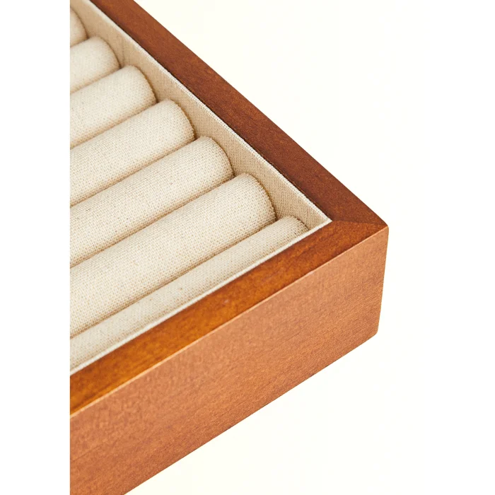 Wooden Jewelry Box 6 Compartments 34x19x8 Cm - 3