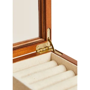 Wooden Jewelry Box 6 Compartments 34x19x8 Cm - 4