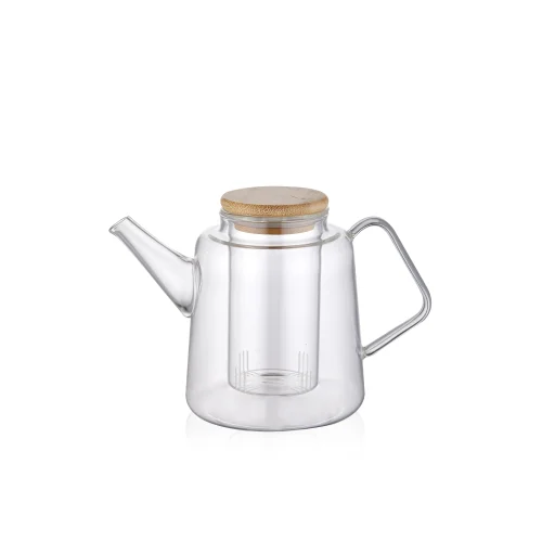 The Mia - Bamboo Lid And Strainer Teapot 800 Ml