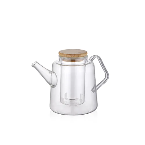 The Mia - Bamboo Lid And Strainer Teapot 800 Ml