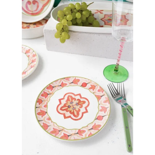 The Mia - Dolce Vita Pasta Tabağı 6lı Set 19 Cm Dvt0002